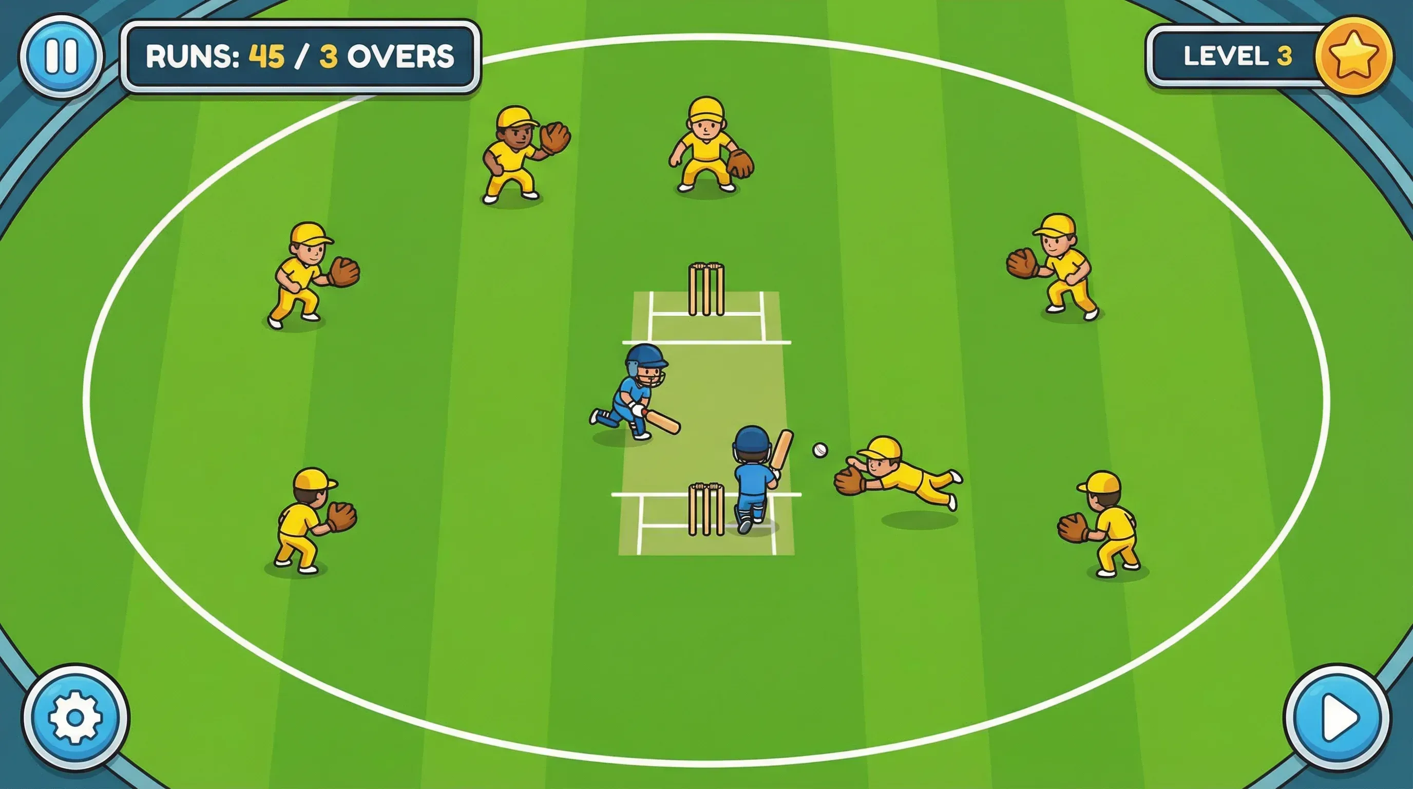 Running Mode - Cricket Kings